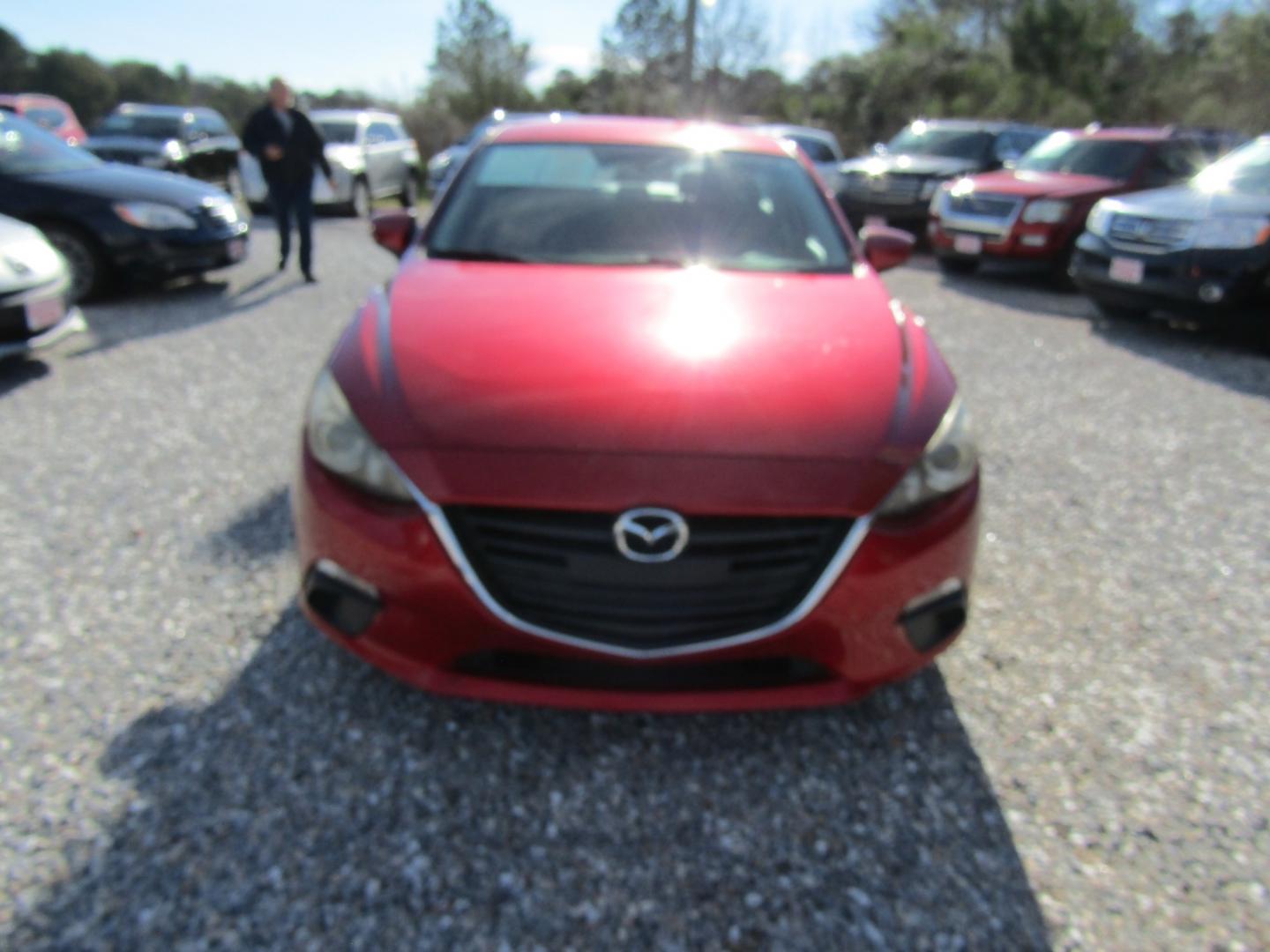 2016 Red Mazda MAZDA3 i Sport AT 4-Door (JM1BM1T74G1) with an 2.0L L4 DOHC 16V engine, Automatic transmission, located at 15016 S Hwy 231, Midland City, AL, 36350, (334) 983-3001, 31.306210, -85.495277 - Photo#1